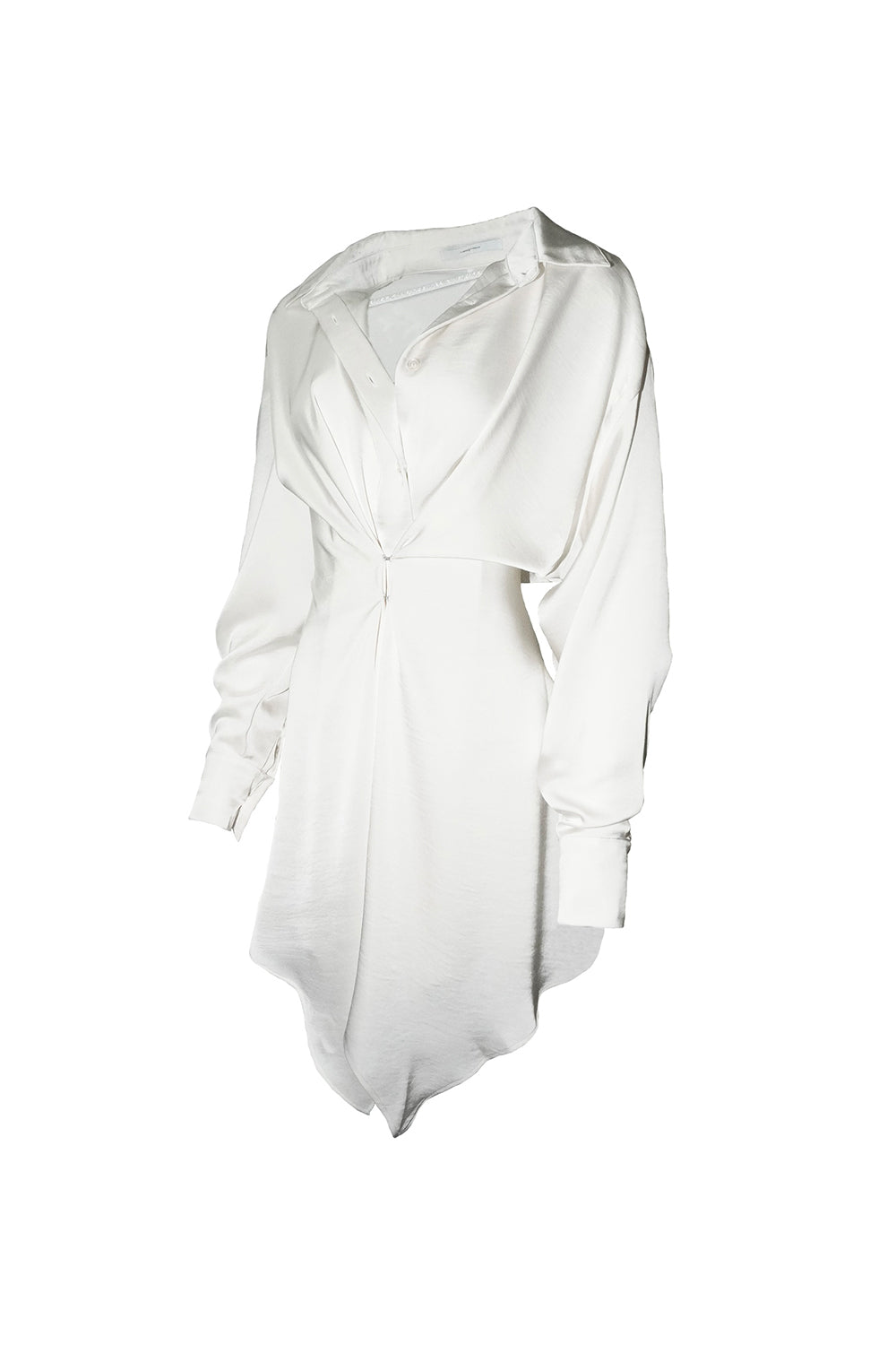 fluid hem dress shirt