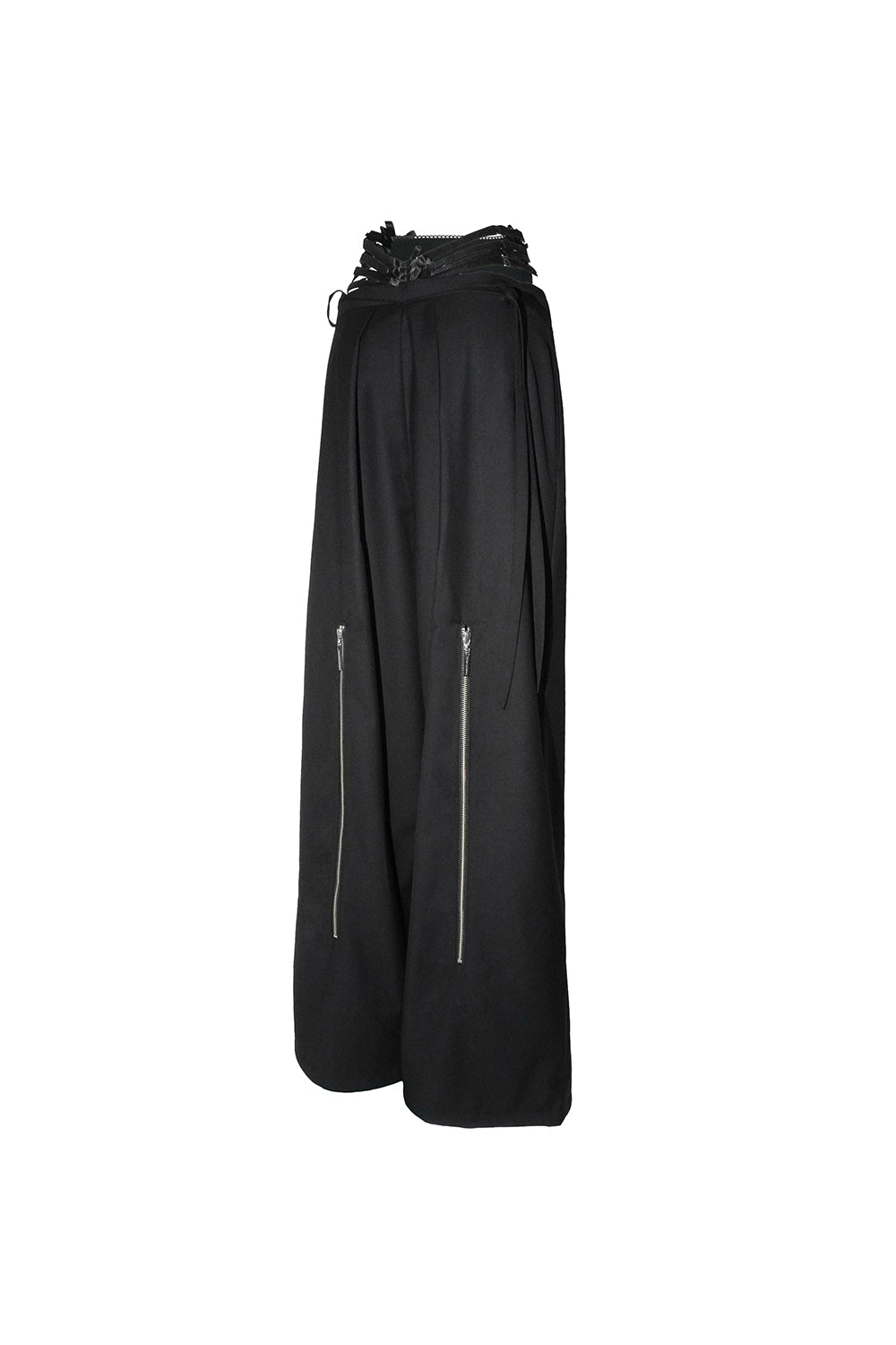 strap layered slacks ribbon