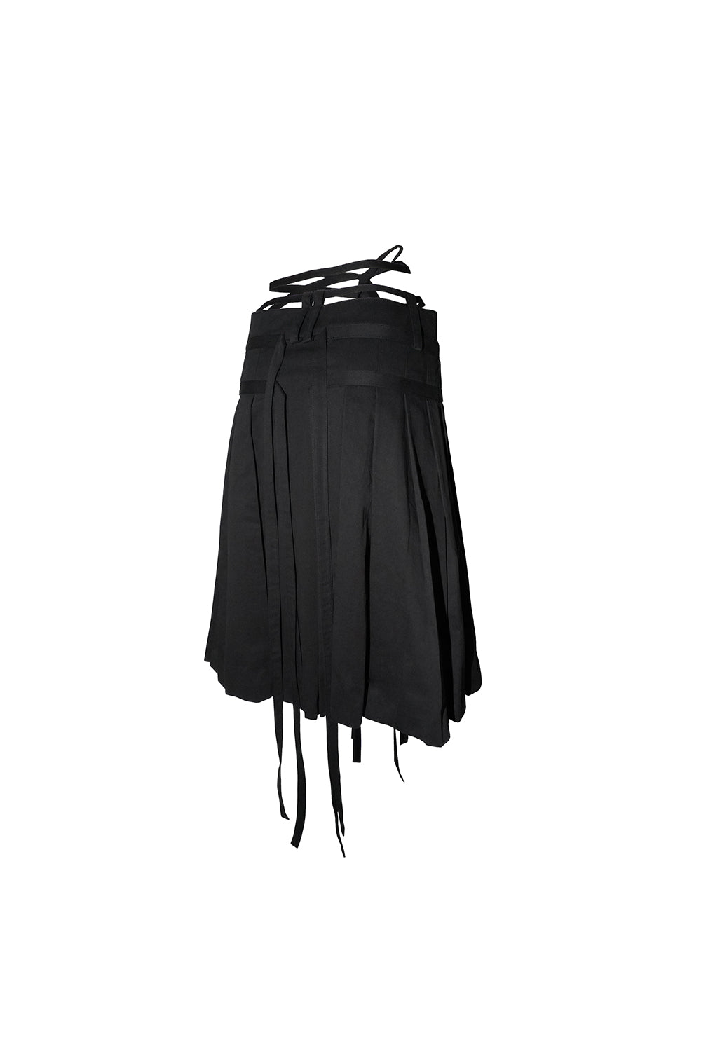 modern pleats midi skirt