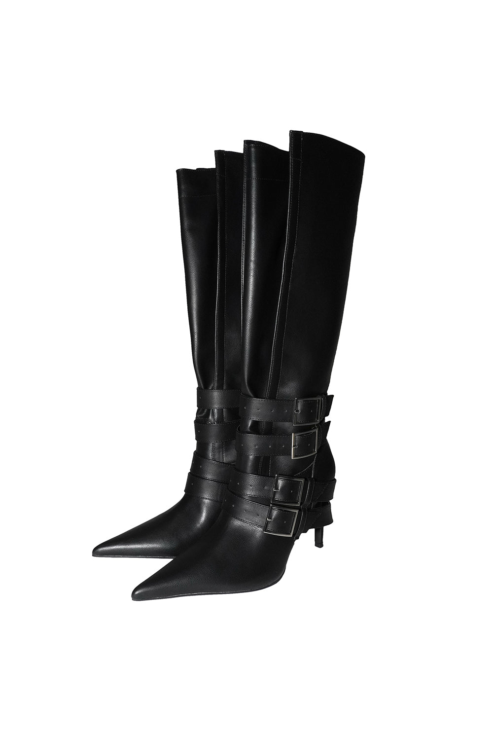 folded belt boots