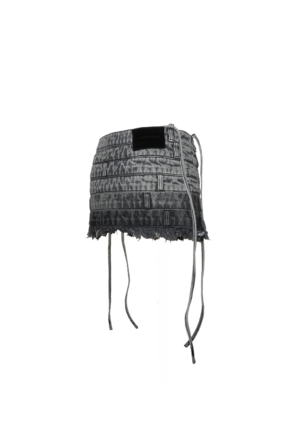 S layered panel skirt mini