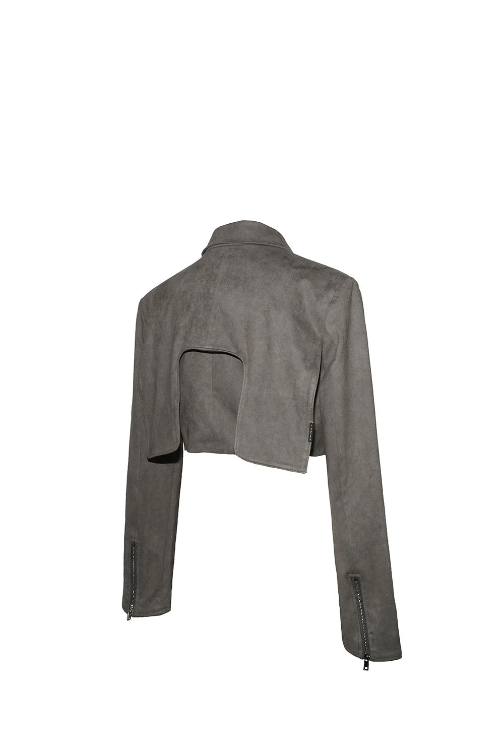 S suede cutout jacket