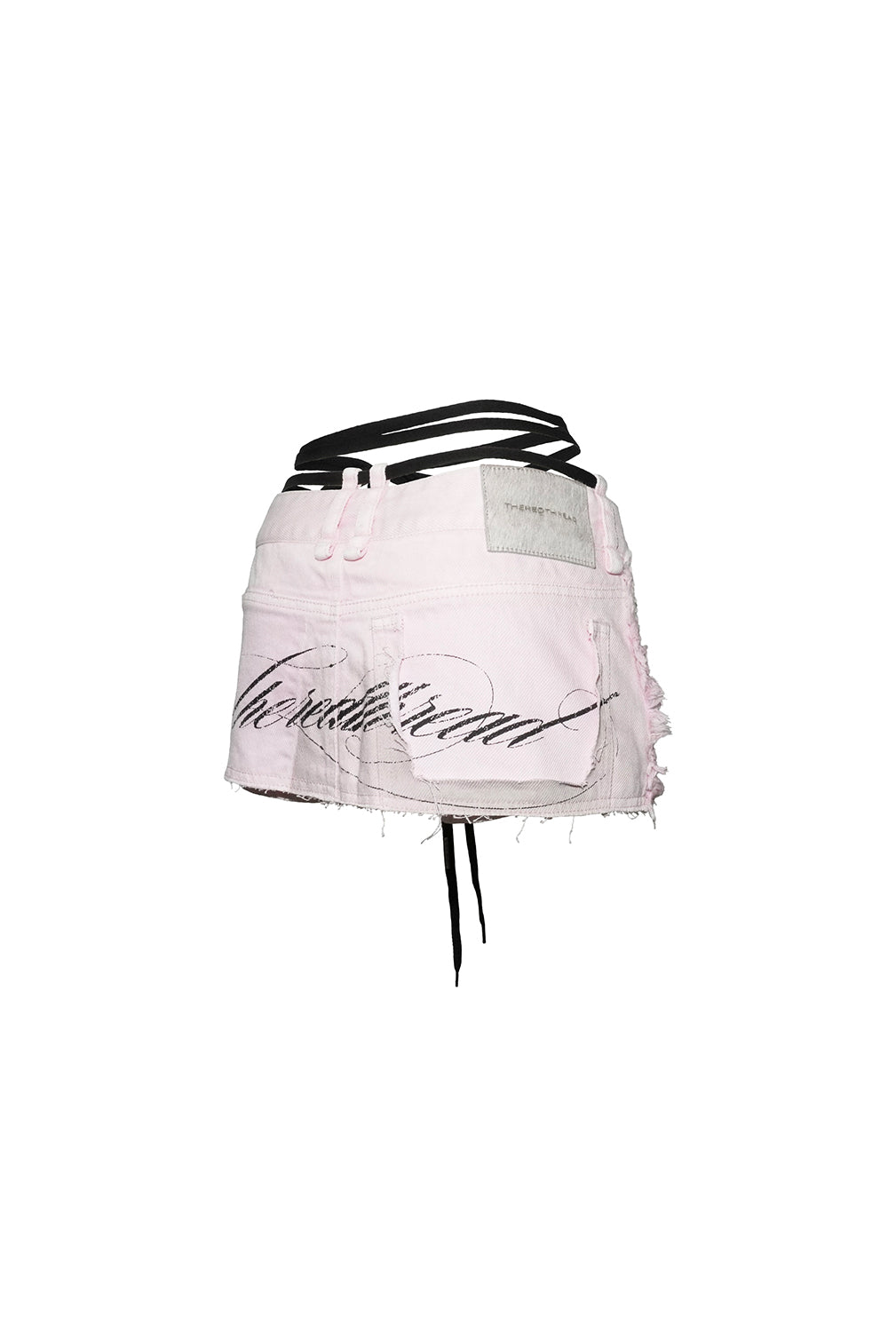 corded script skirt mini
