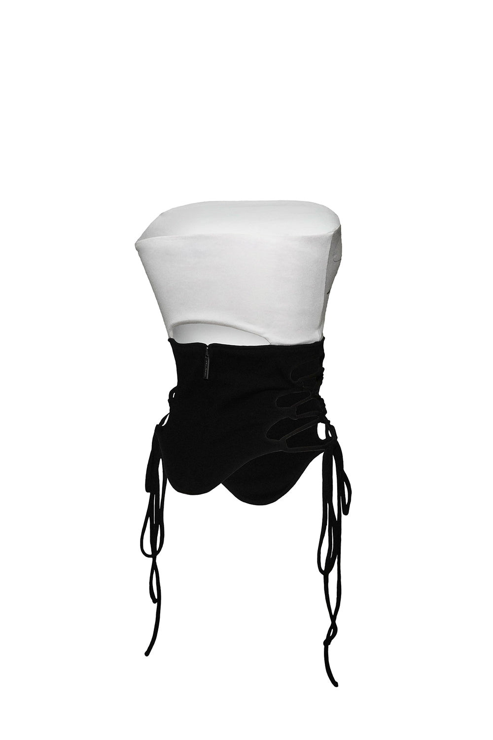 split hem lace up bare 2
