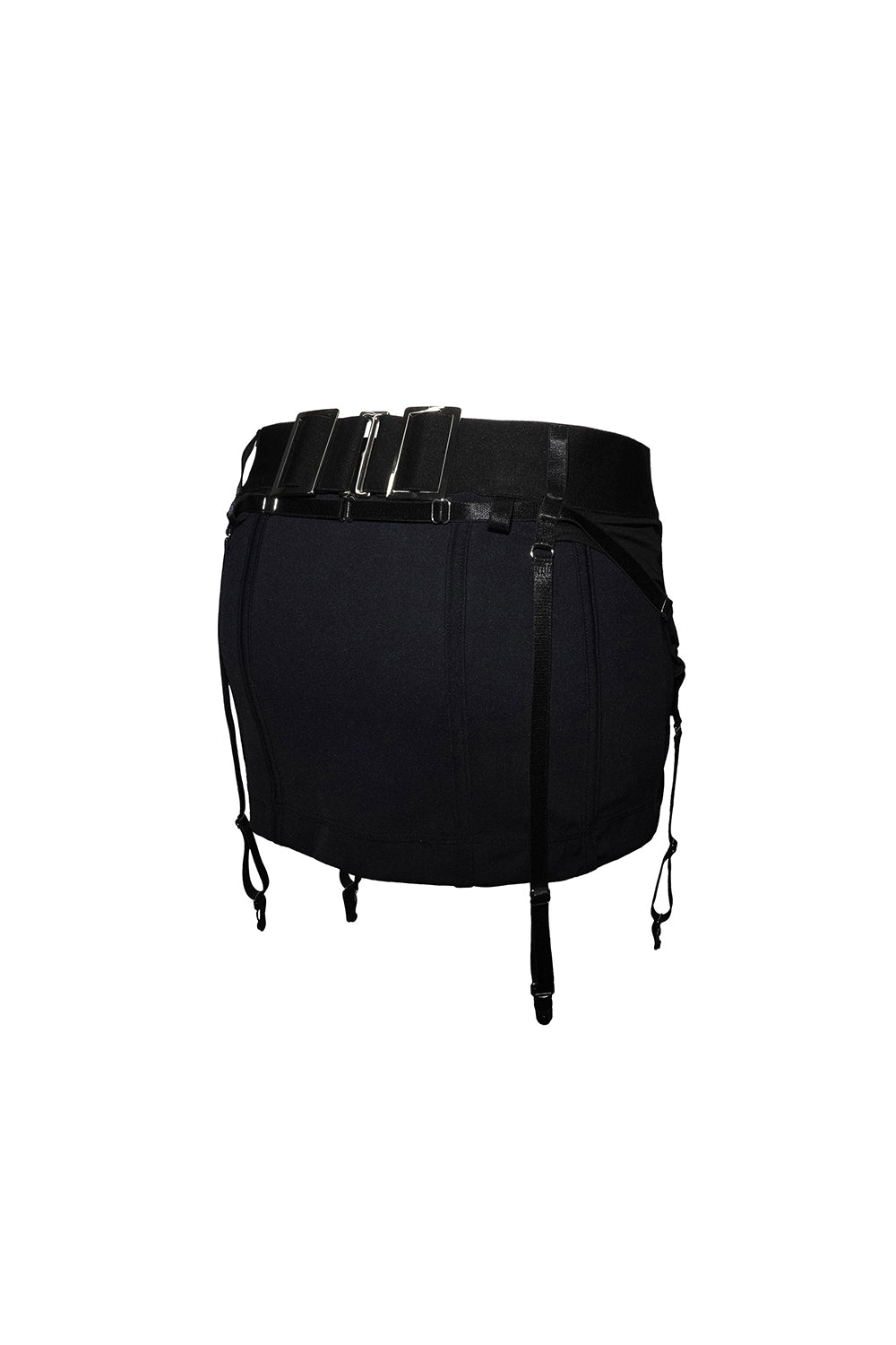 sculpt garter skirt mini