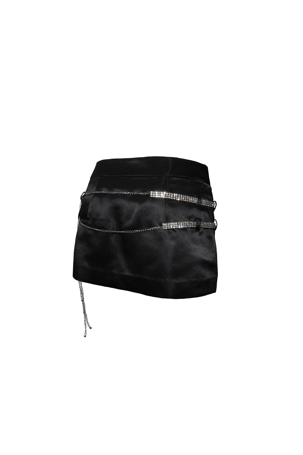 glint belt skirt mini