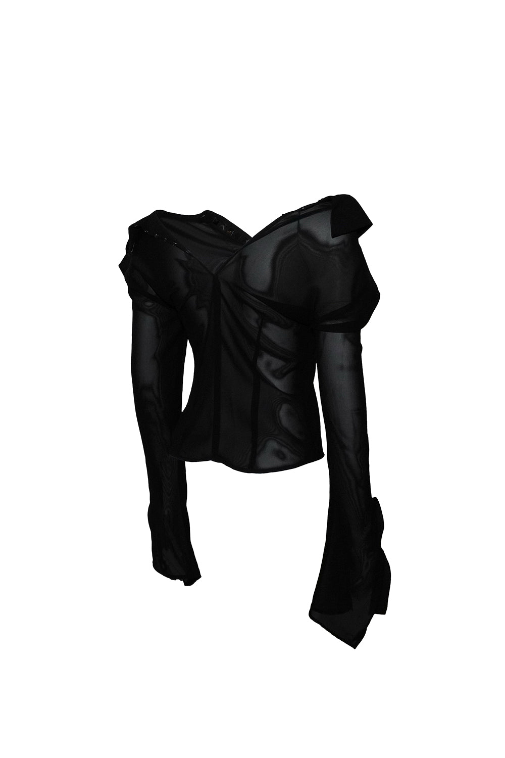 THEREDTHREAD / ザレッドスレッド】metal trim shirt