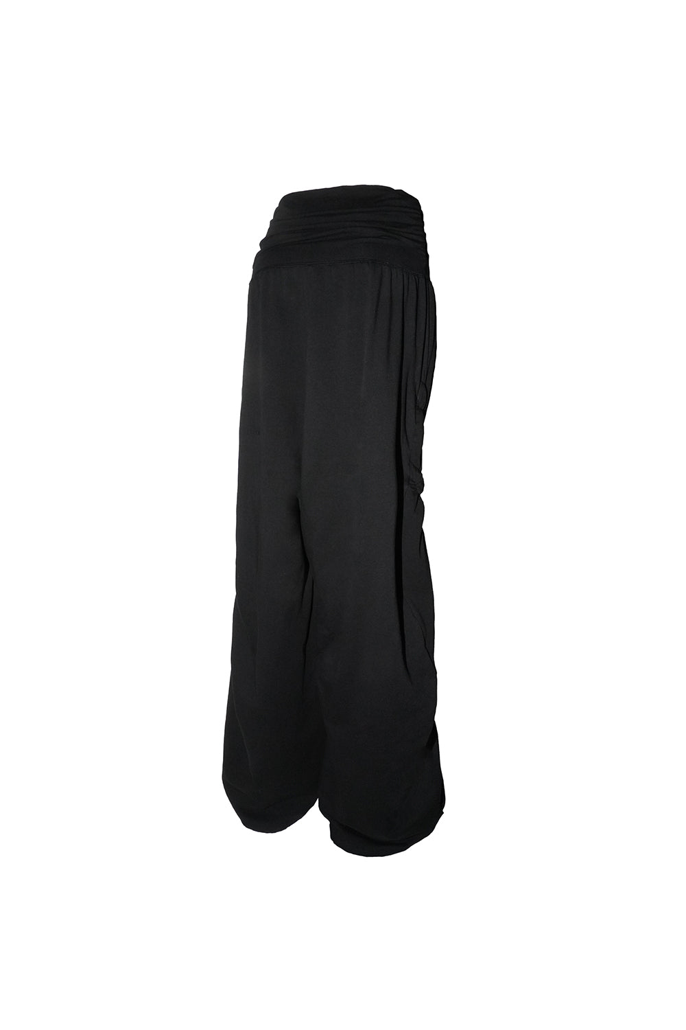 S ribbon smocking sweat pants