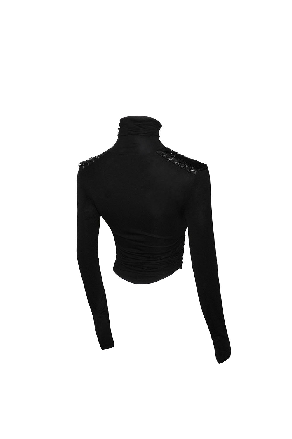 S embellished shoulder tops