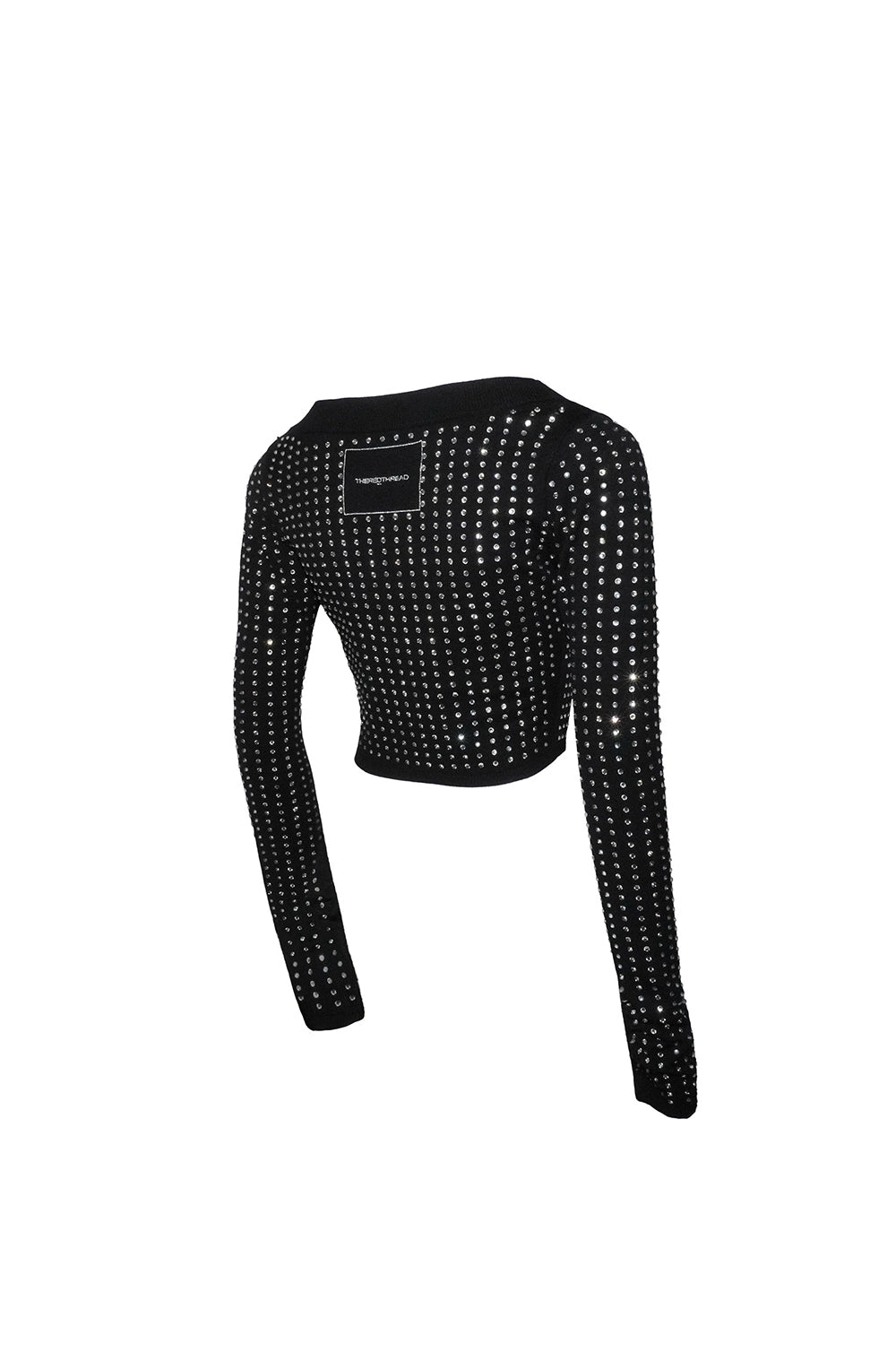 S rhinestone cardigan cropped