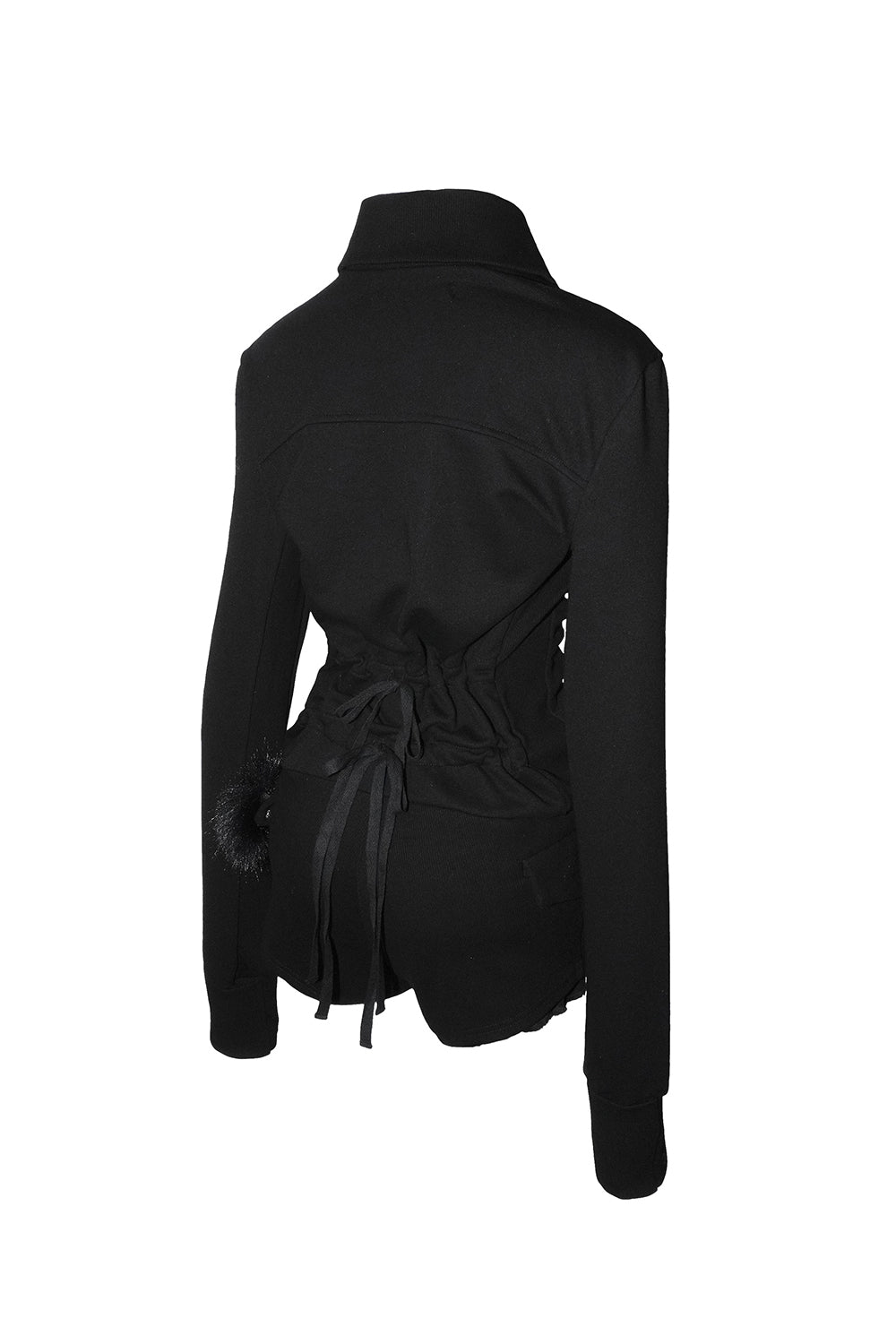 ruched zip romper