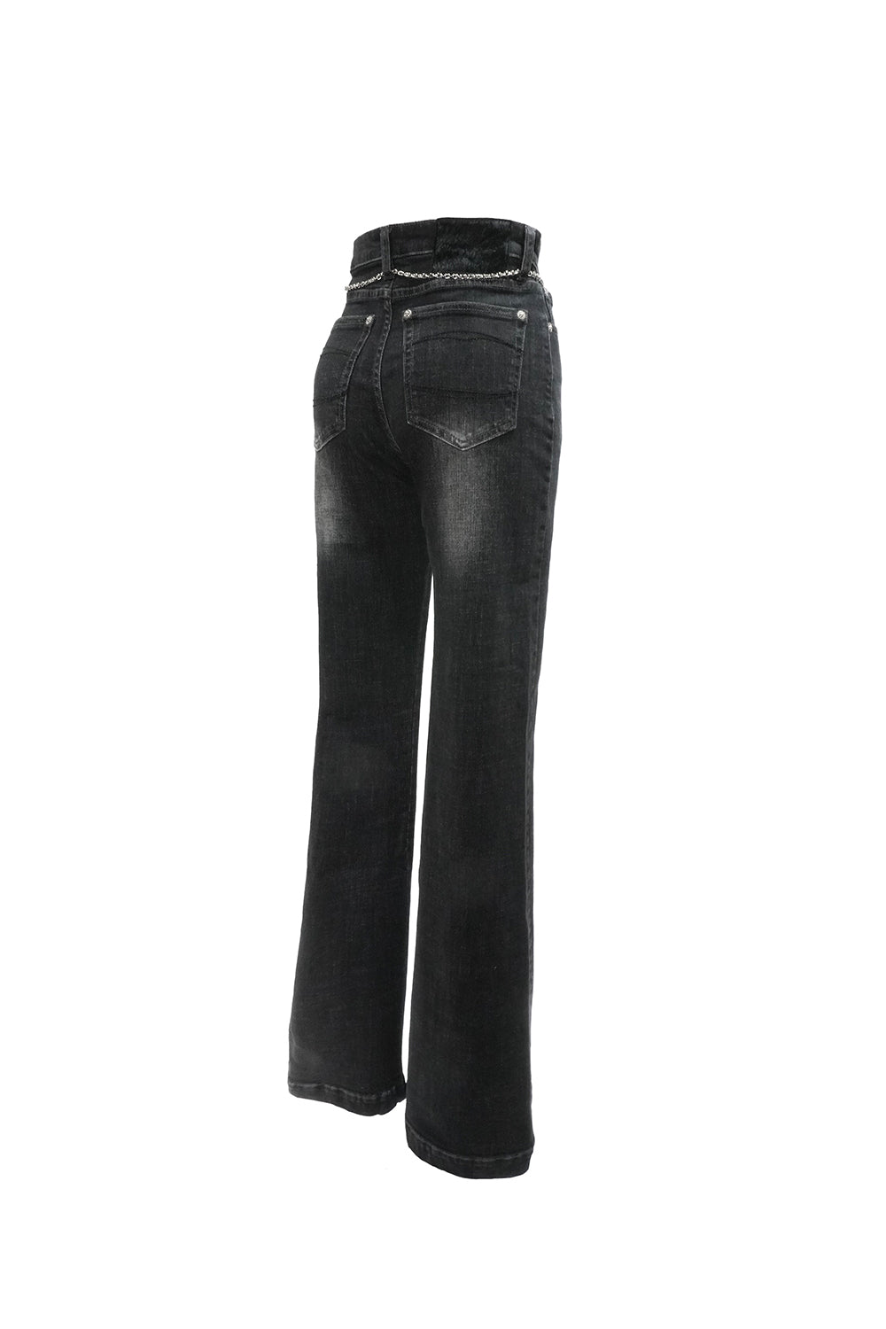 THEREDTHREAD / ザレッドスレッド】S flare denim chain