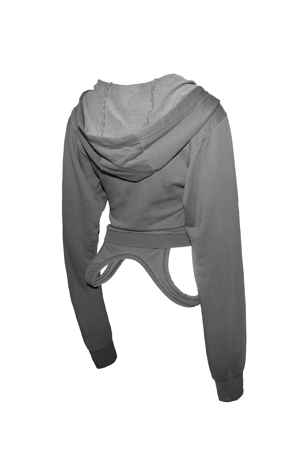 belted loop zip hoodie