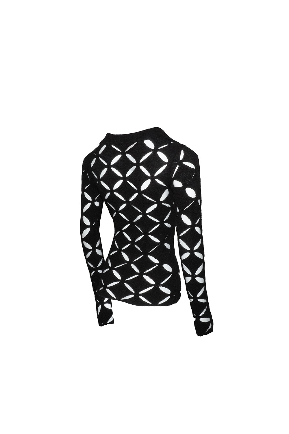 S knit fit tops repeat petal