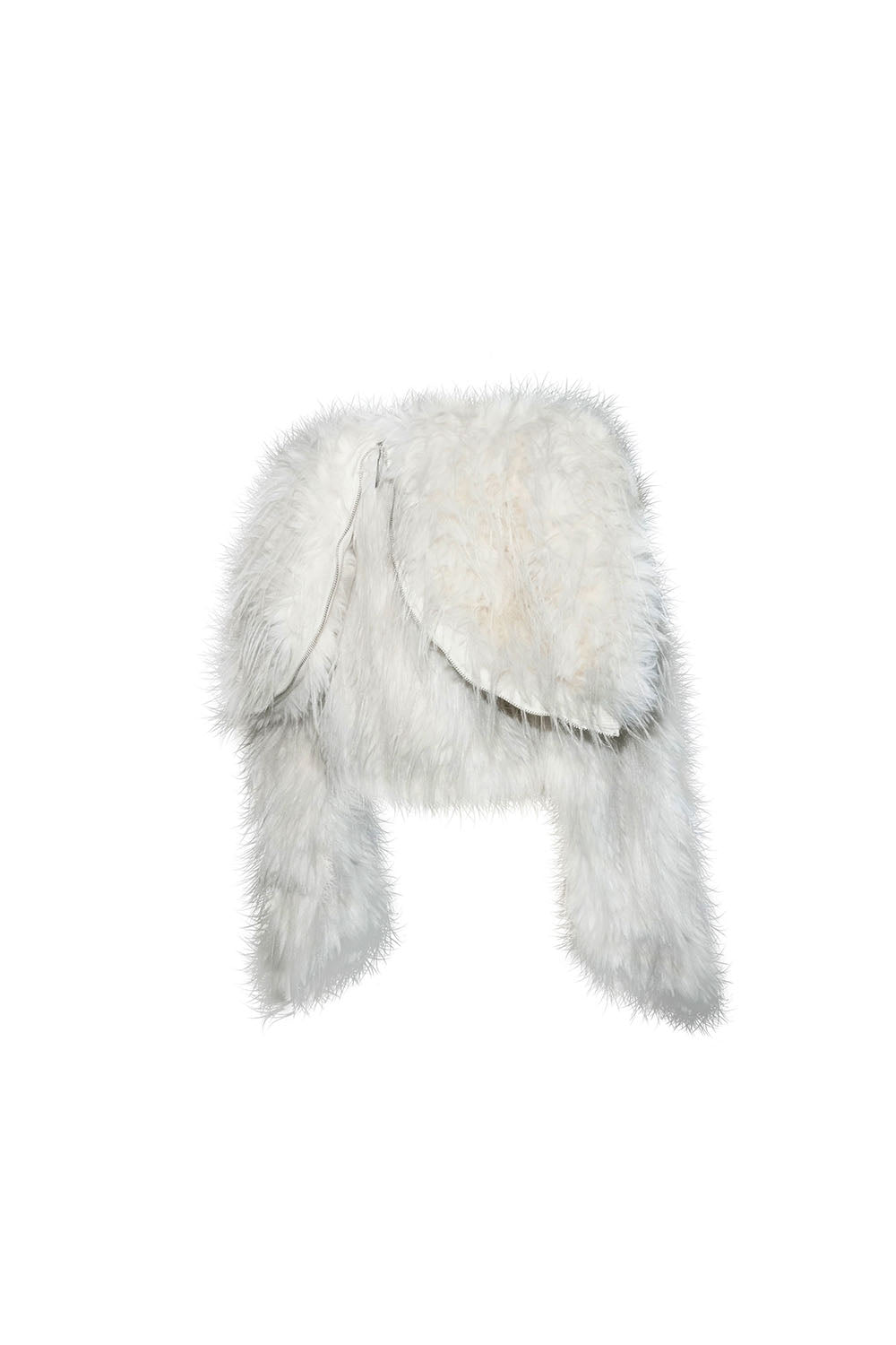S fur hooded jacket