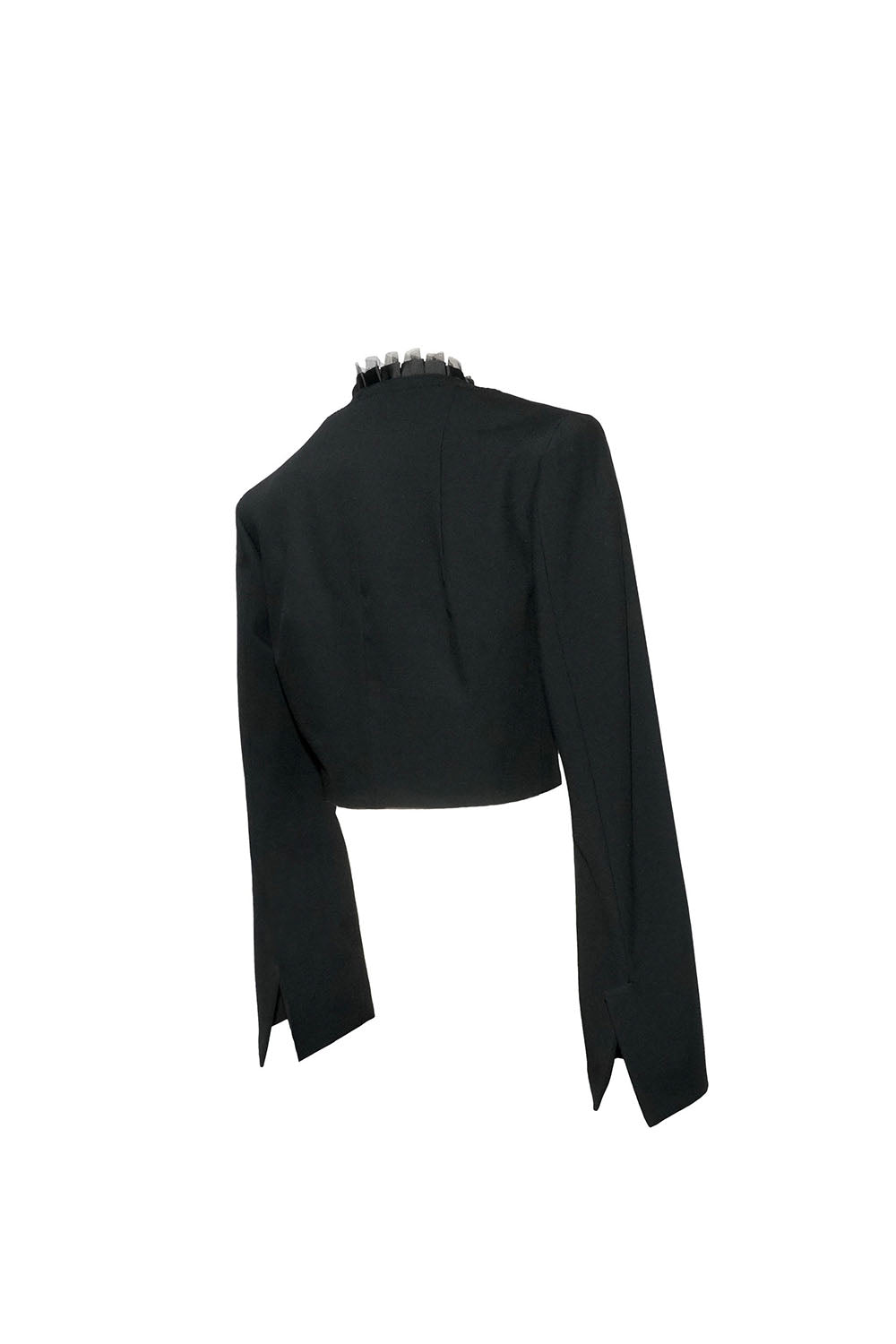 S lace trim suit ensemble