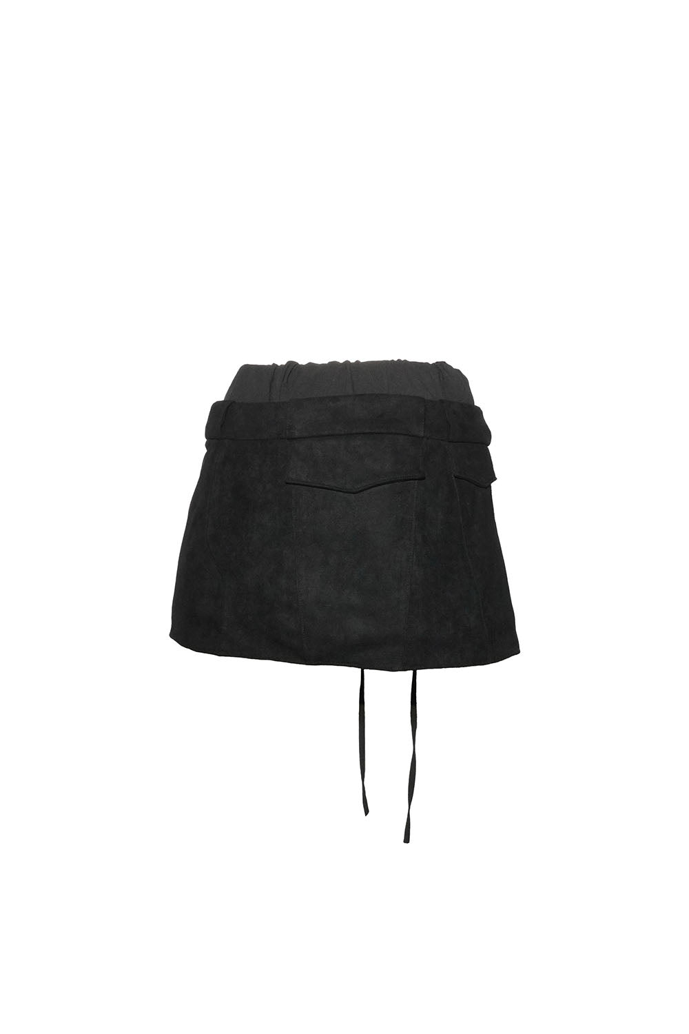 S suede wrap skirt