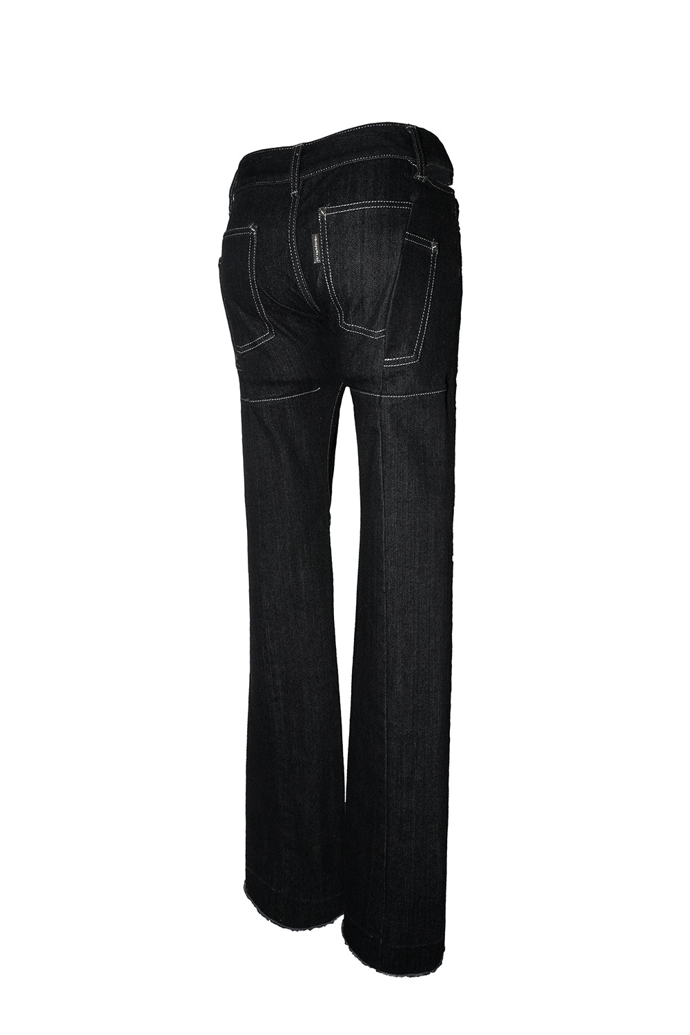 cutout stitch denim