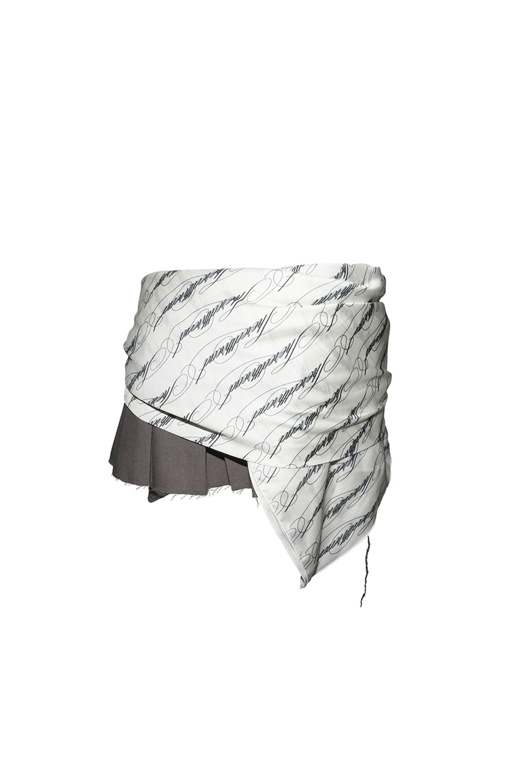 scarf pleated mini