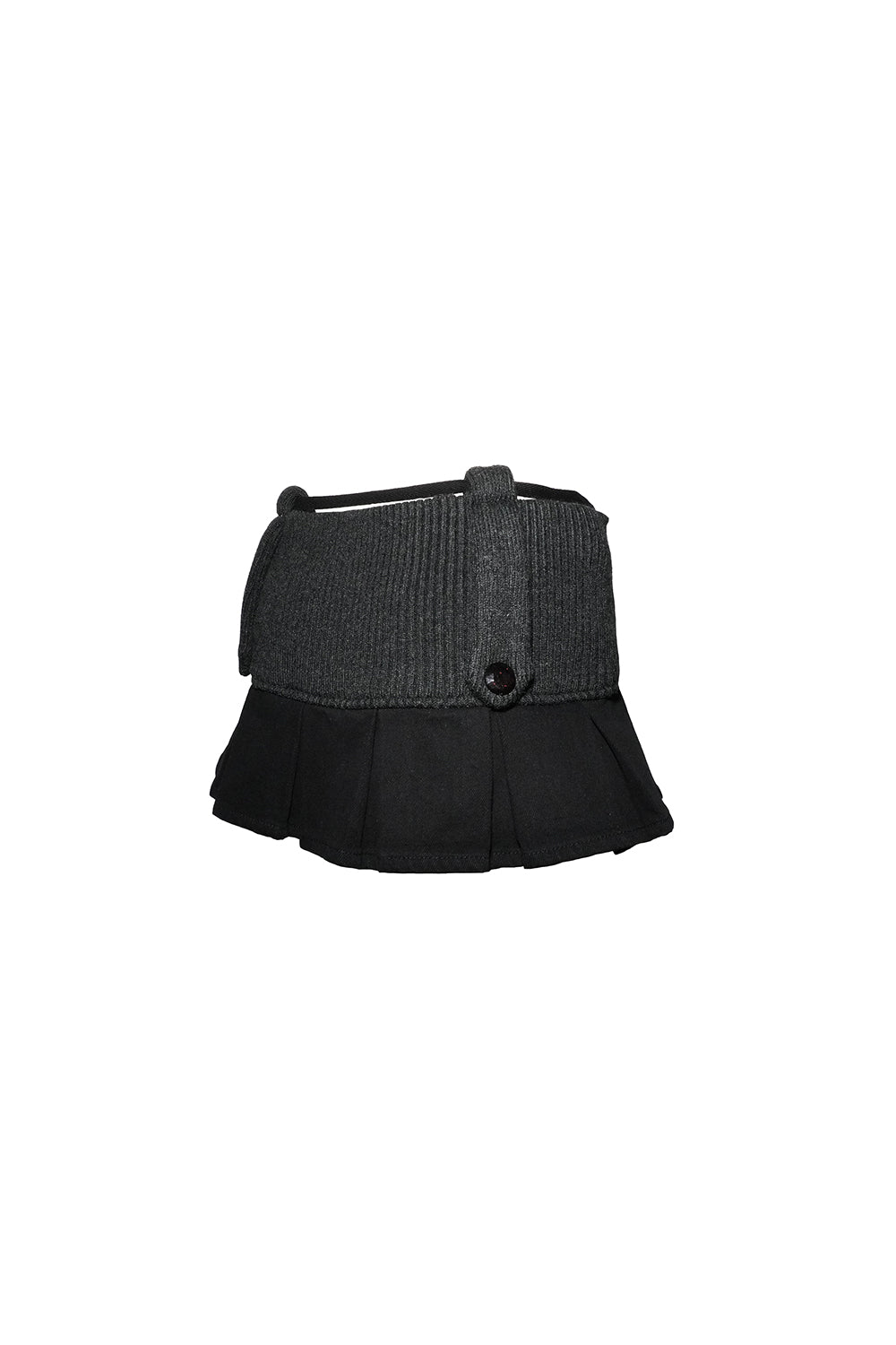 knit pleated skirt mini