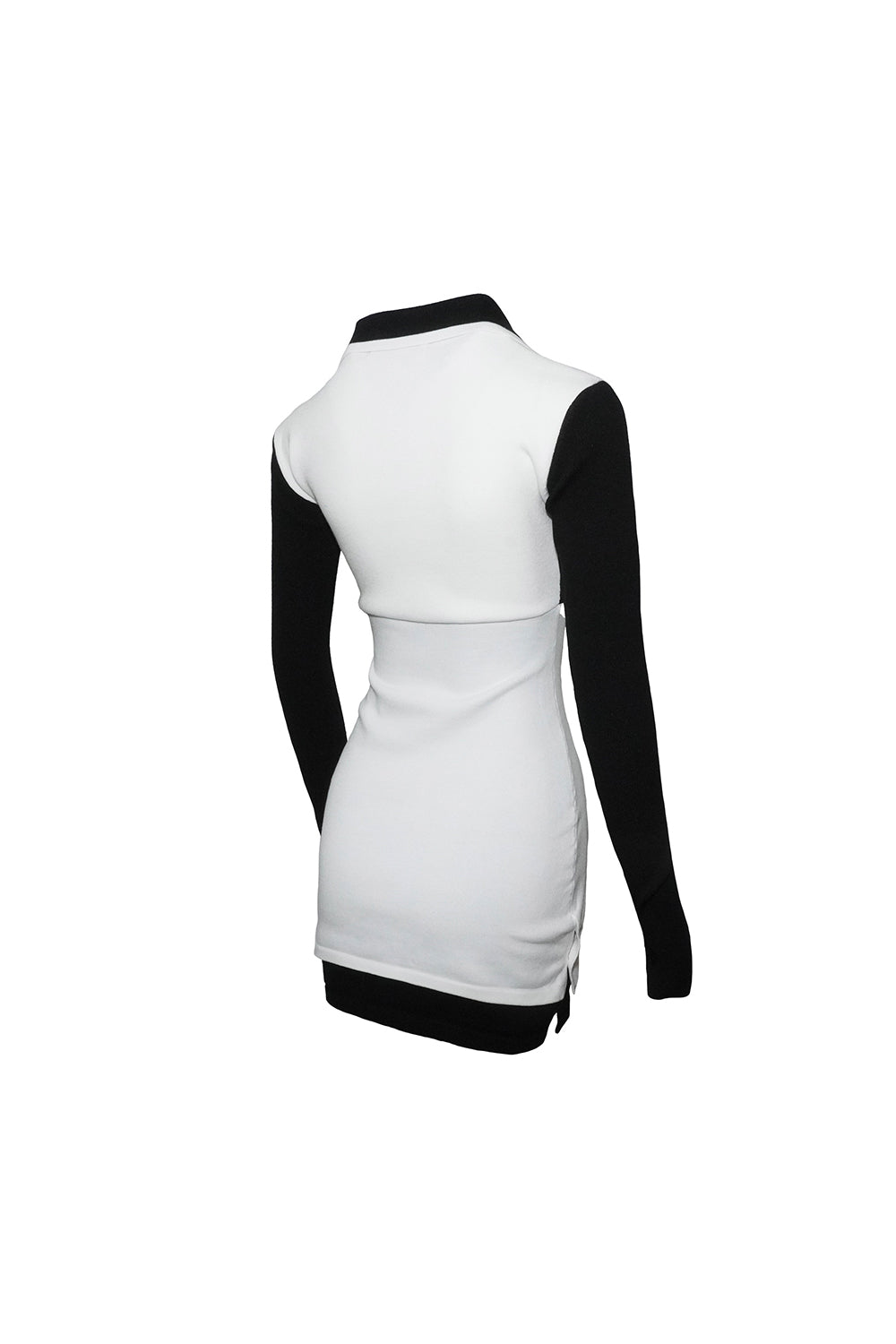 script knit dress mini