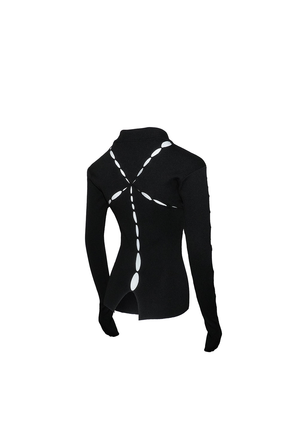 S knit fit tops single petal