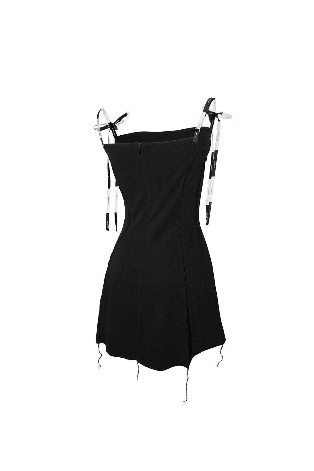 ribbon trim dress mini