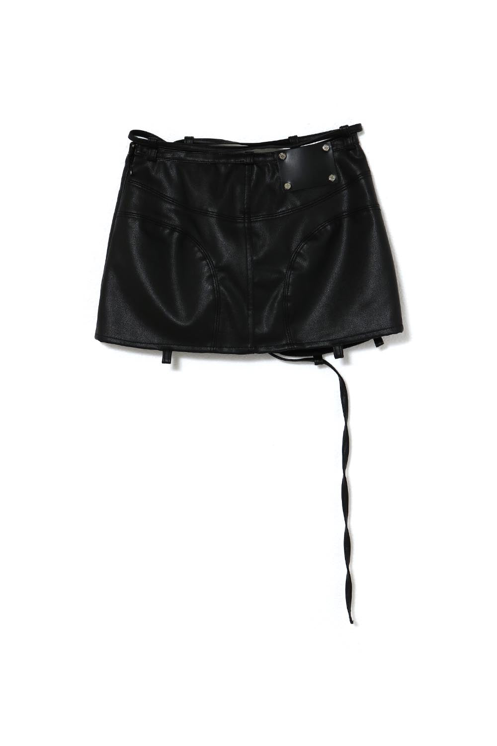 THEREDTHREAD / ザレッドスレッド】S lace up skirt leather