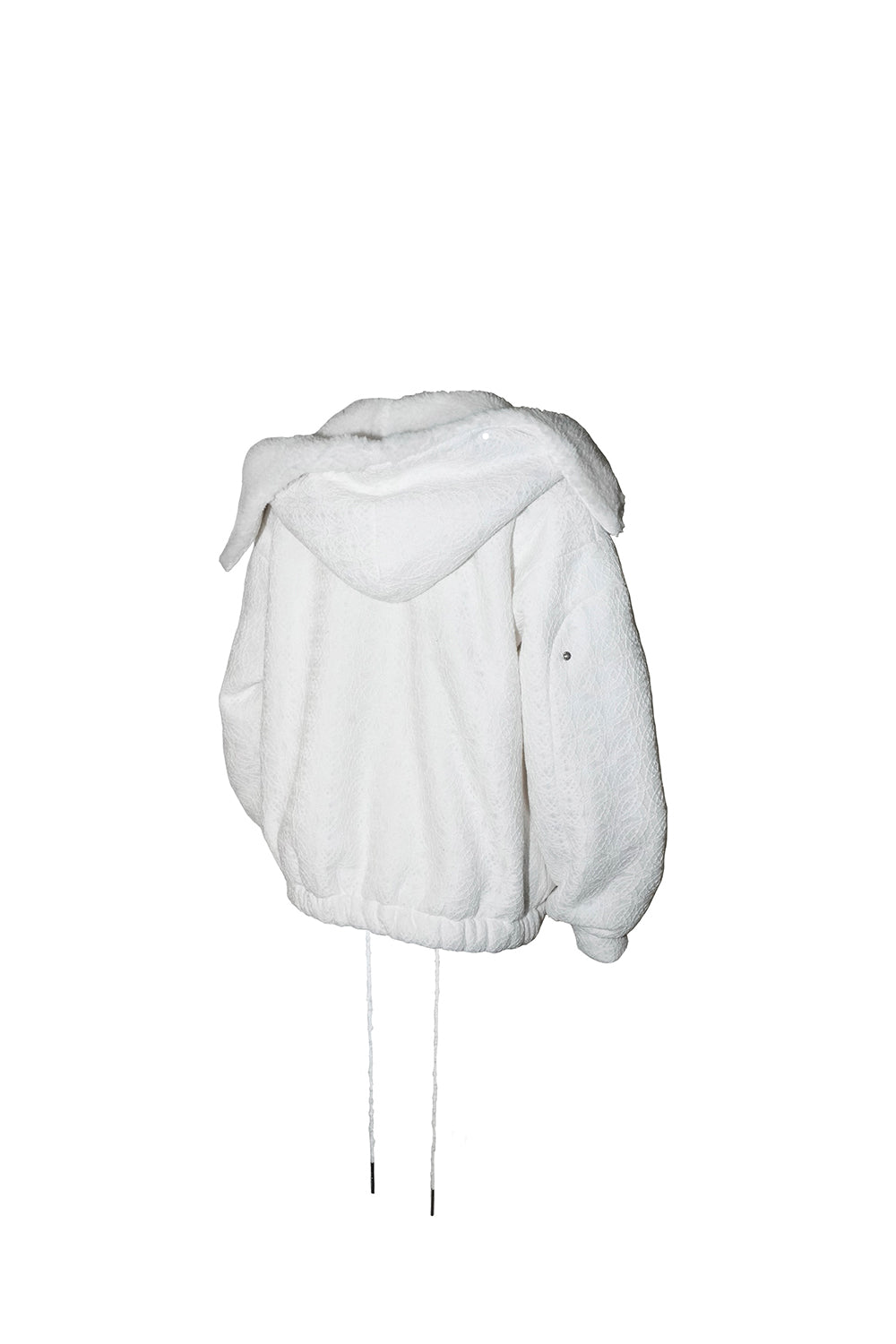 S ring asymmetry hoodie lace