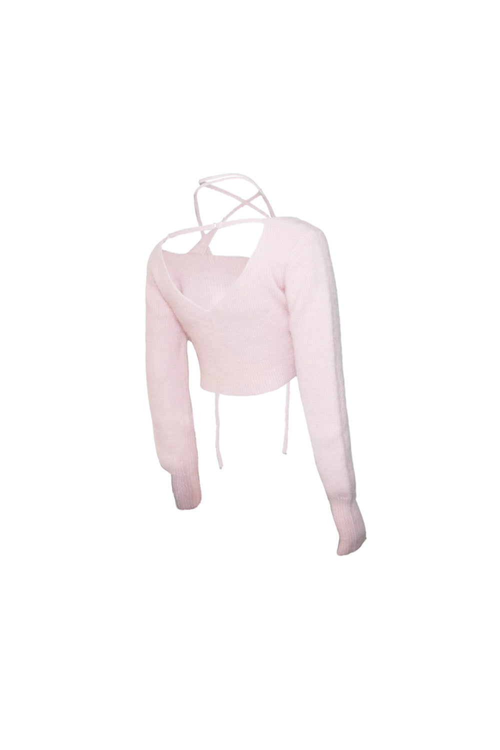 S fluffy tie tops cropped