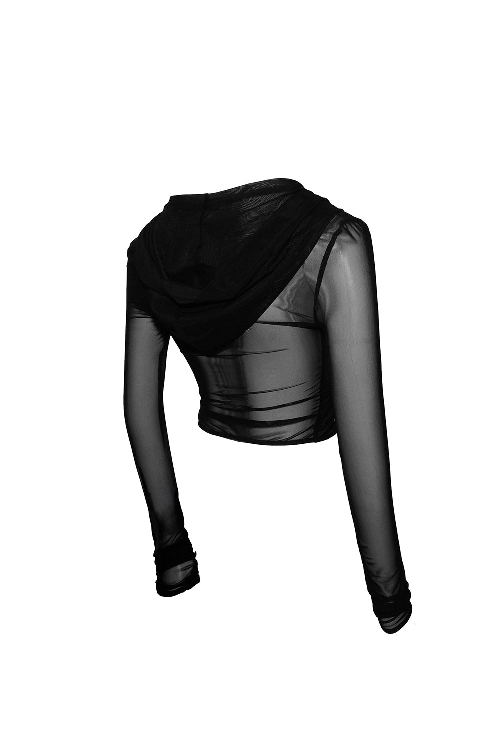 pierced zip hoodie