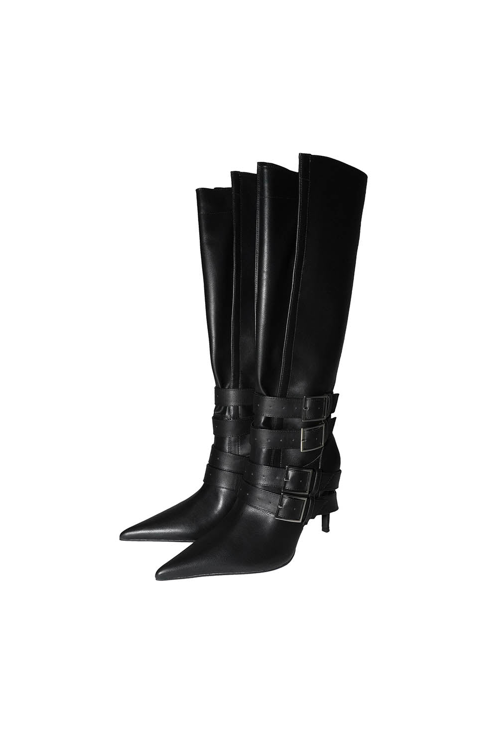folded belt boots