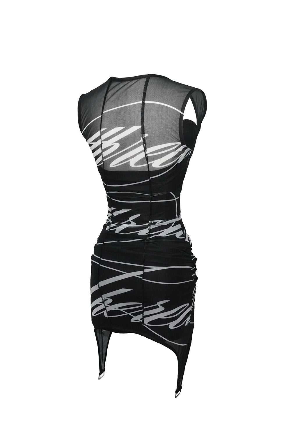 bold logo garter dress