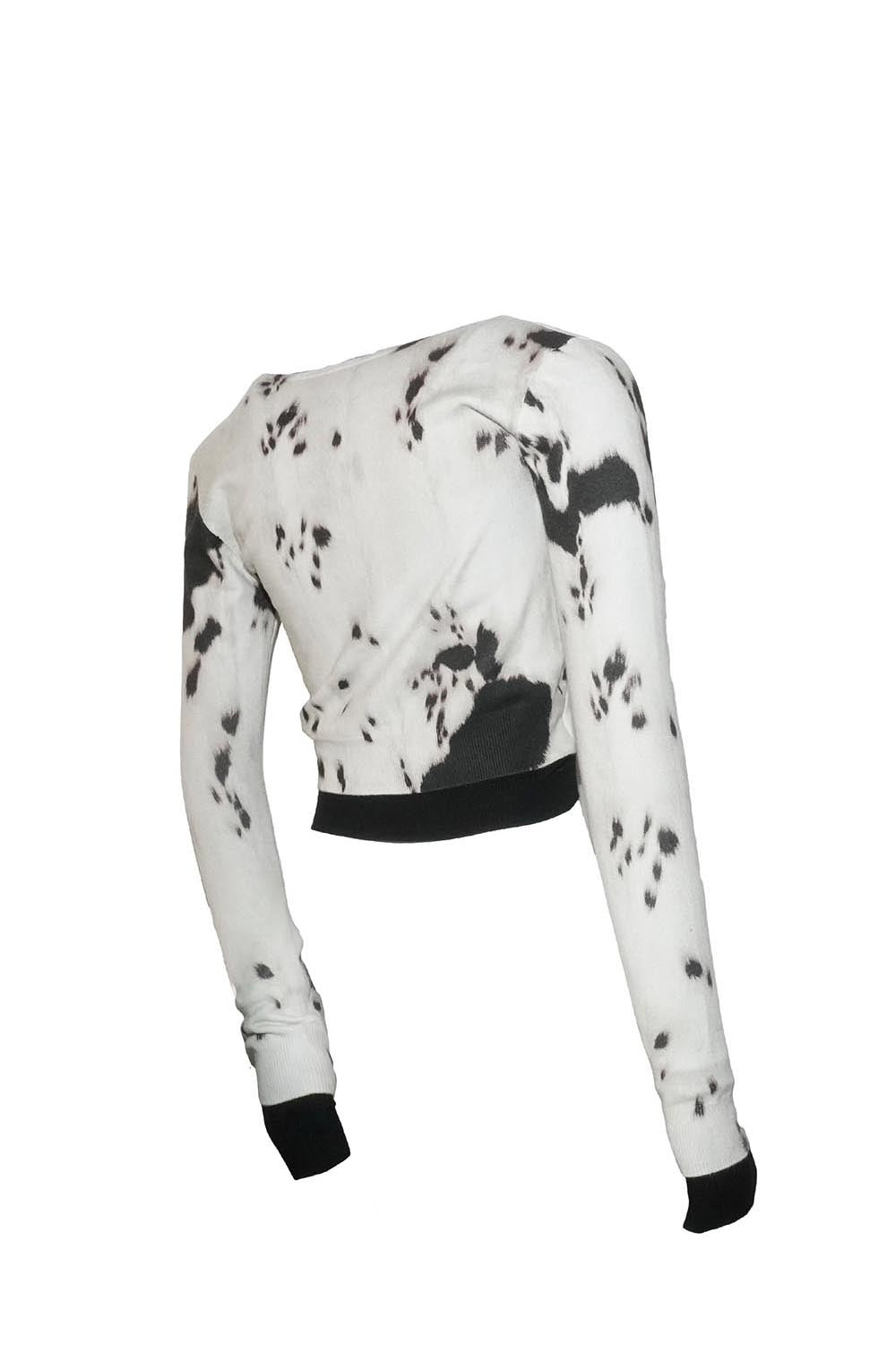 S dalmation knit theredthread ダルメシアン ニット THEREDTHREAD / ザレッドスレッド】S dalmation knit