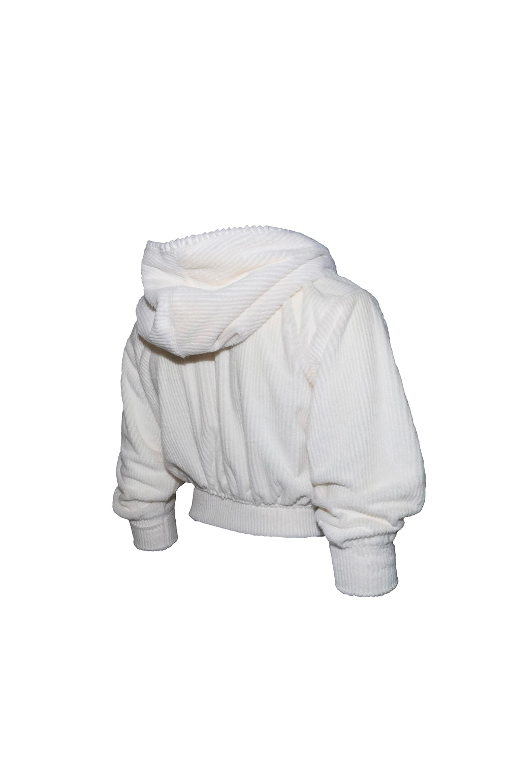 S mid-sleeve hoodie cropped