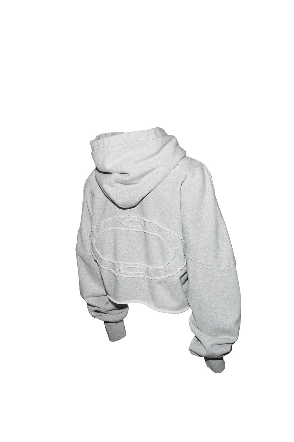 S open shoulder hoodie