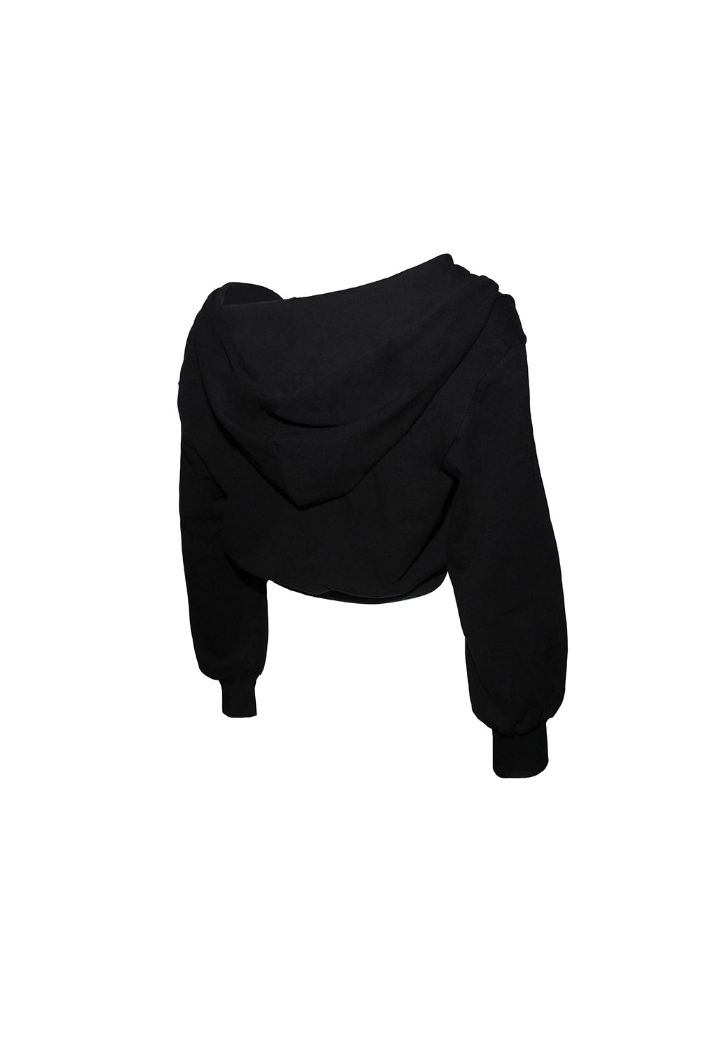 emblem cropped hoodie