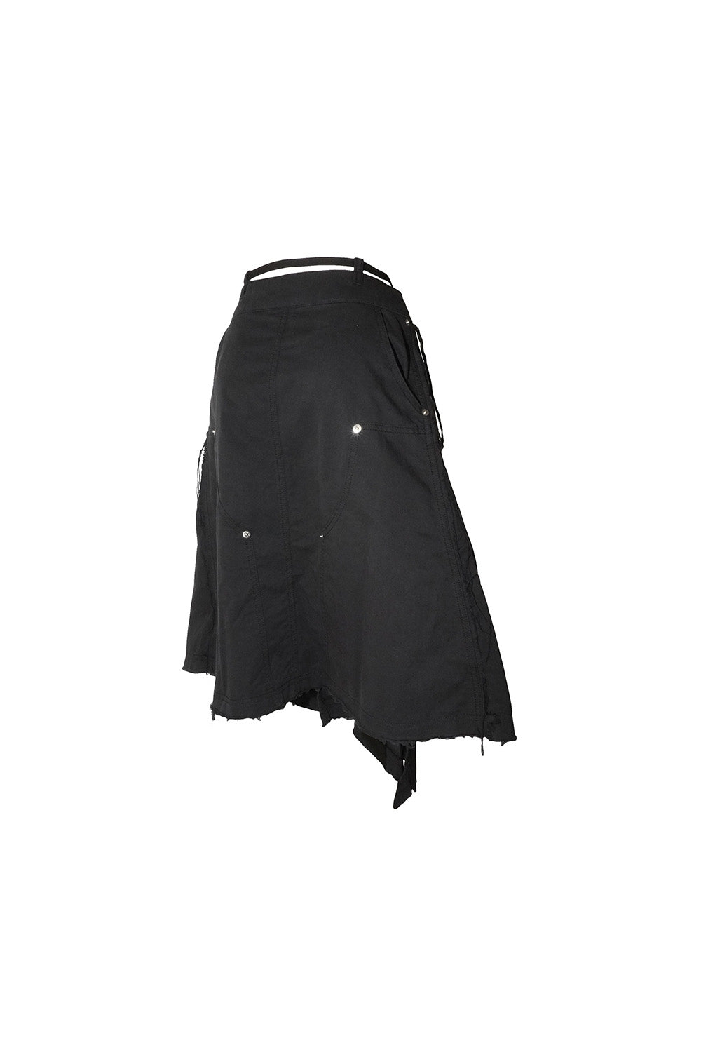 S double knee fray skirt