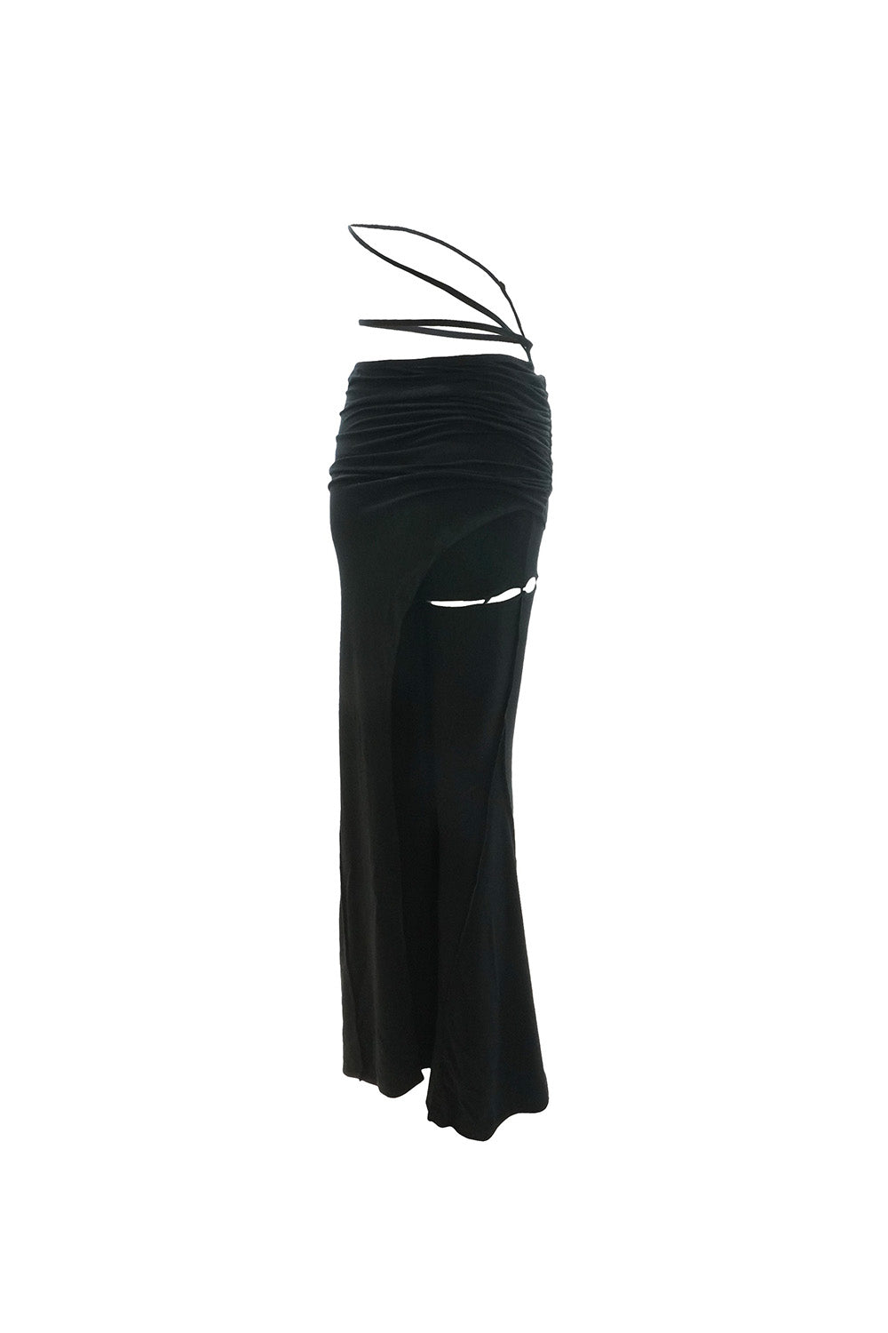 S script layered skirt pants