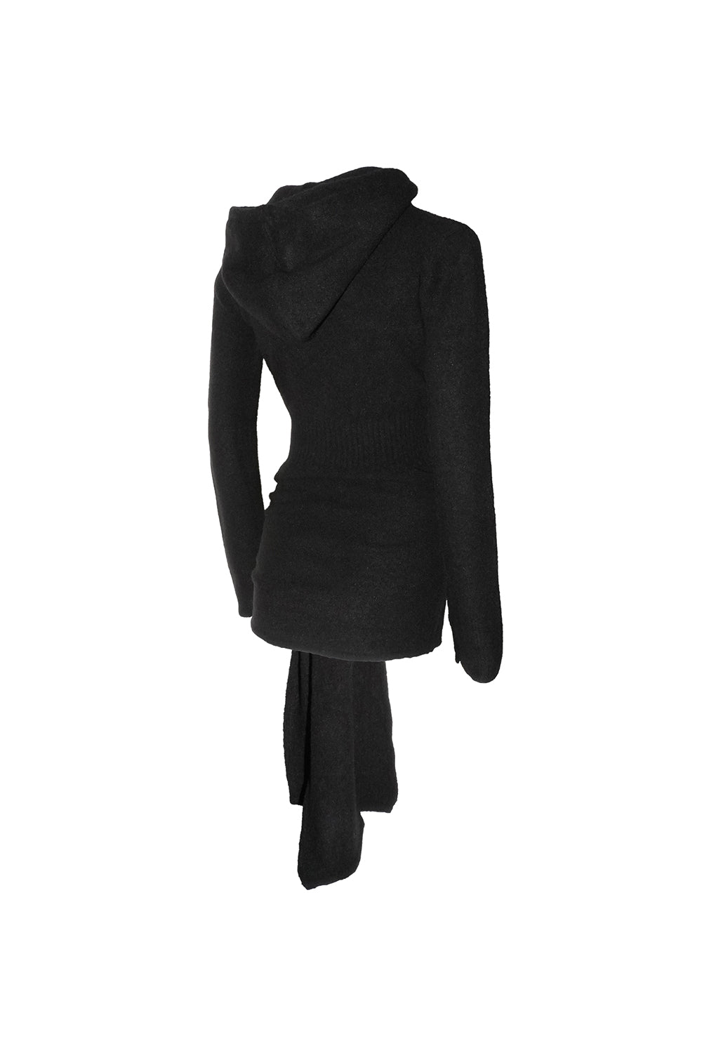 S draped knit dress mini