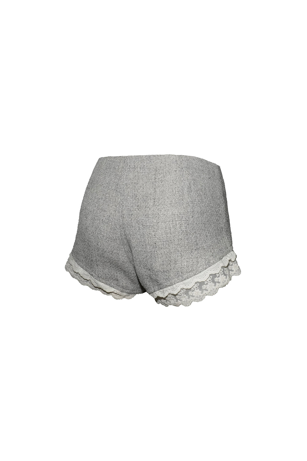 tweed shorts lace