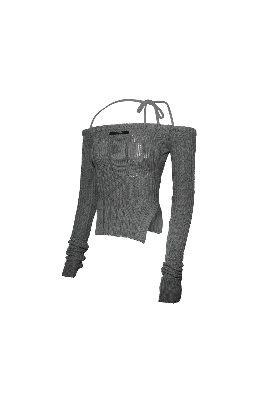 THEREDTHREAD / ザレッドスレッド】slit offshoulder knit