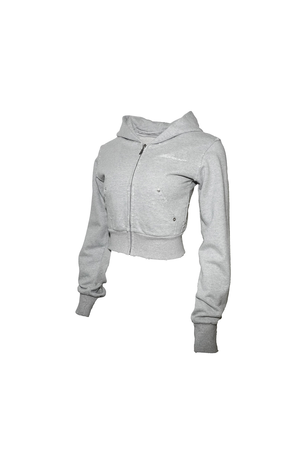 THEREDTHREAD / ザレッドスレッド】S zipup hoodie cropped