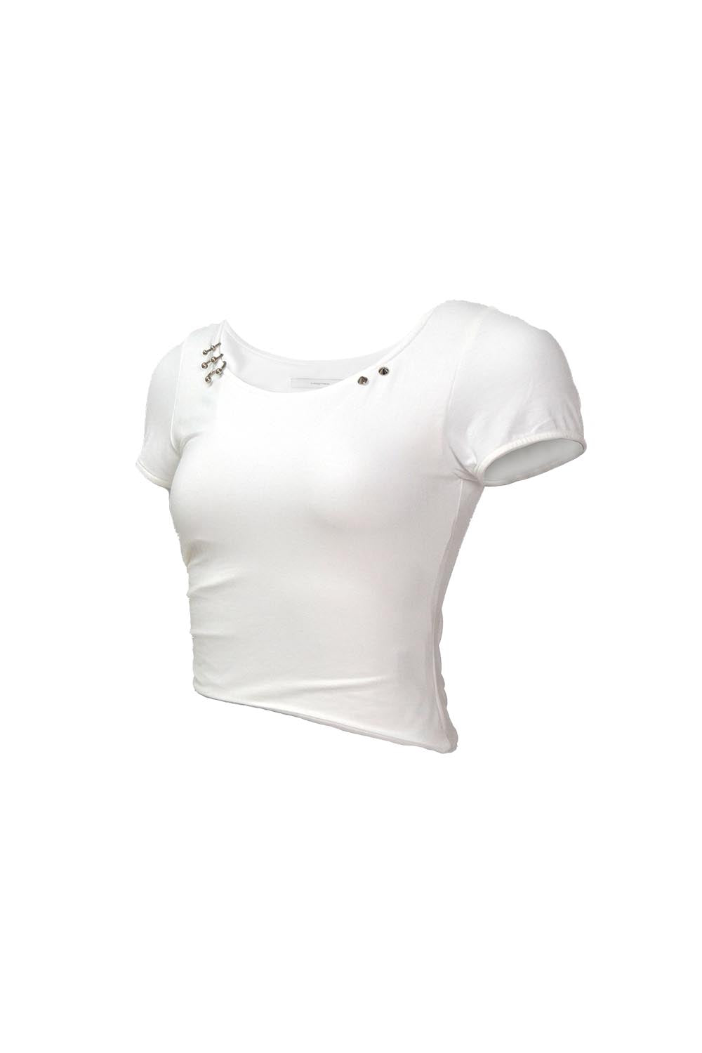 theredthread S pierce T-shirt【white】 THEREDTHREAD / ザレッドスレッド】S pierce T-shirt