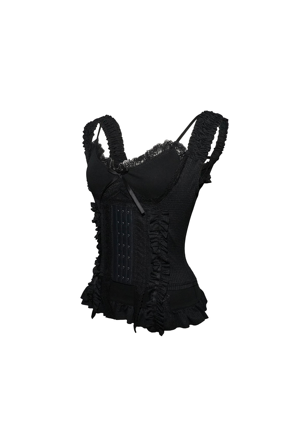 frill corset tops