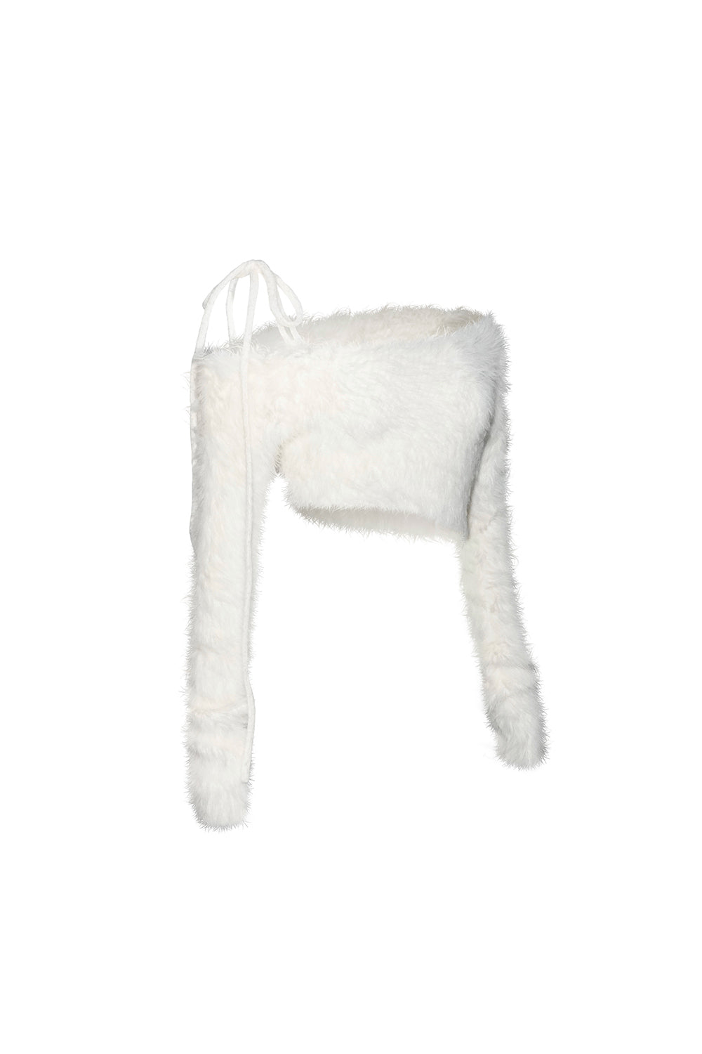 S feather knit cropped