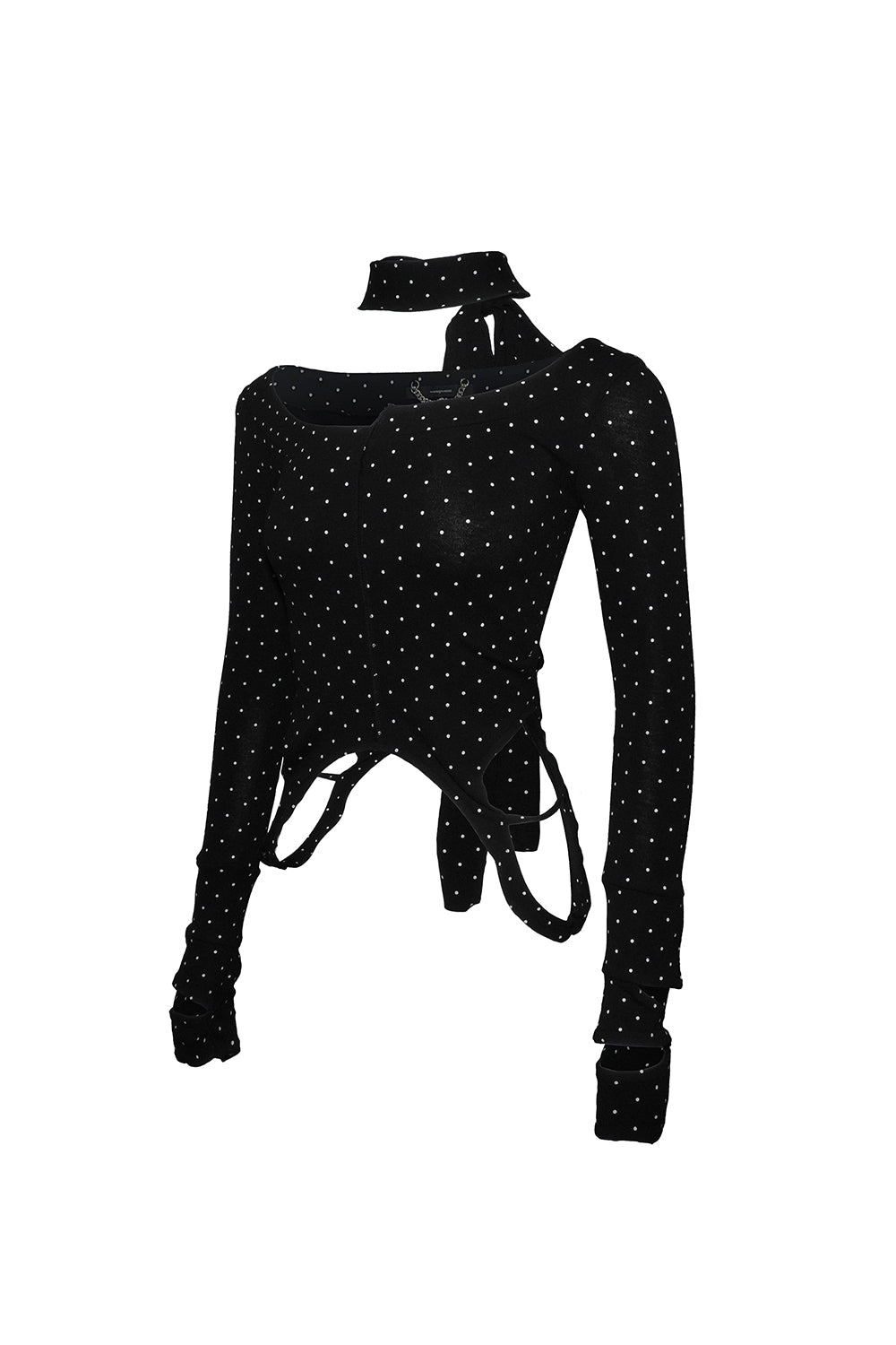 loop dot tie tops