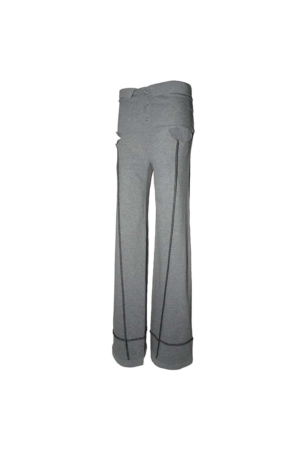 cutout slit pants