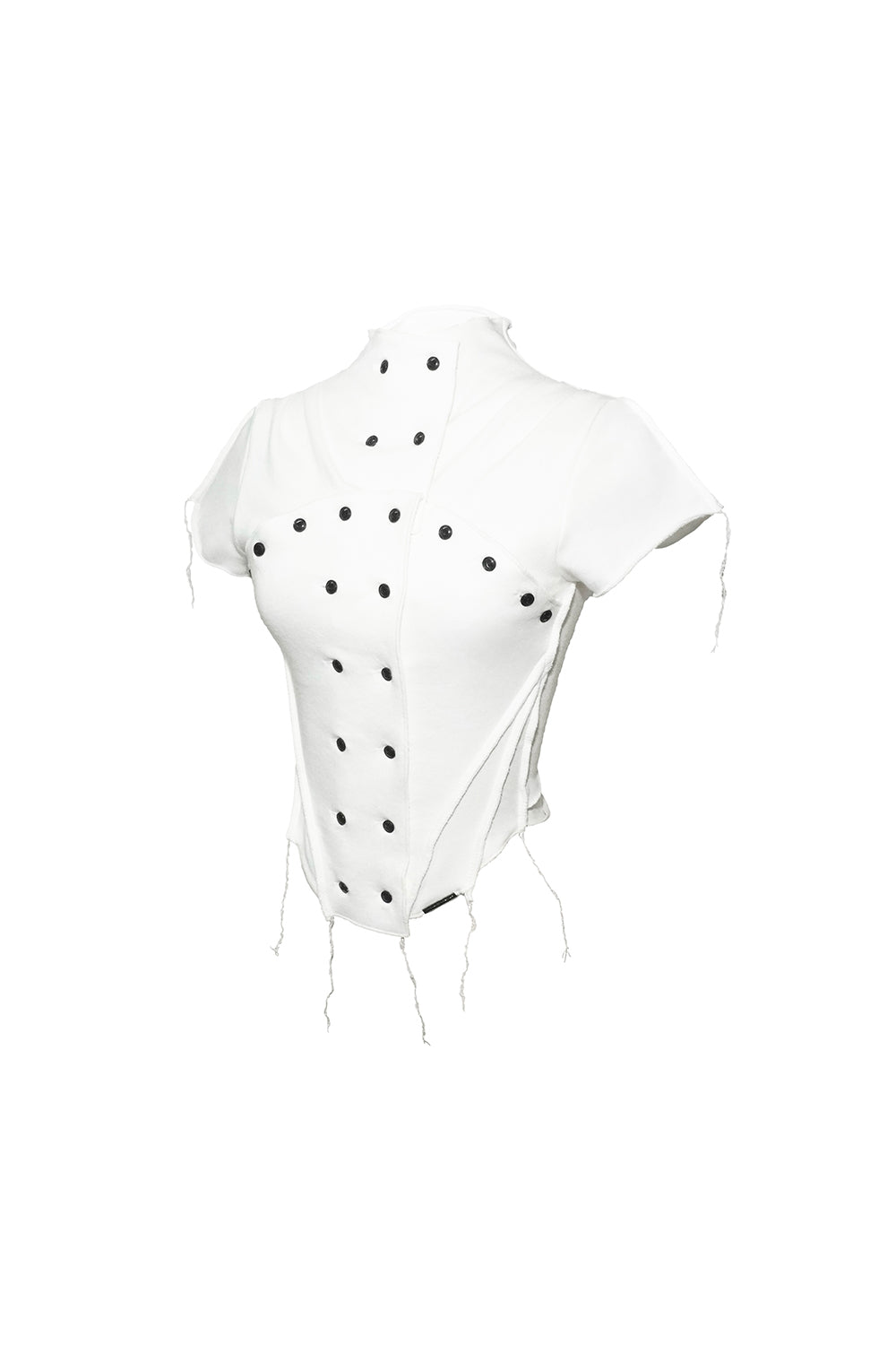 double button curve tops