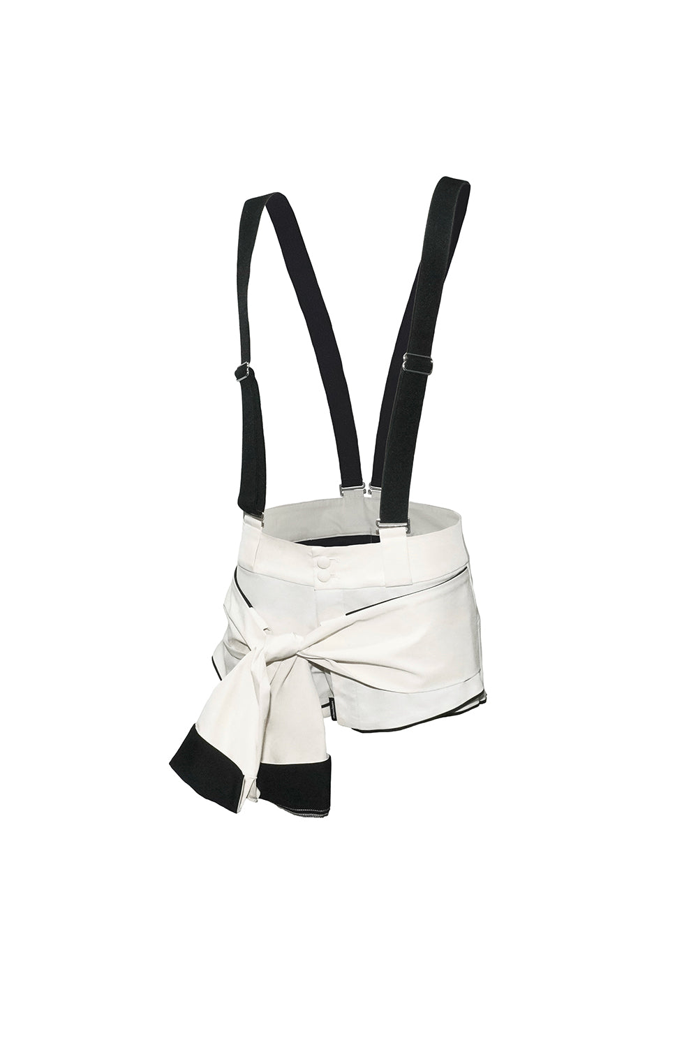 draped  suspender shorts